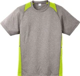 Sport-Tek® Heather Colorblock Contender Logo T-Shirt - view 6