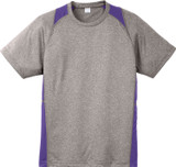 Sport-Tek® Heather Colorblock Contender Logo T-Shirt - view 7