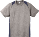 Sport-Tek® Heather Colorblock Contender Logo T-Shirt - view 8