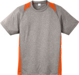 Sport-Tek® Heather Colorblock Contender Logo T-Shirt - view 3