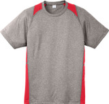 Sport-Tek® Heather Colorblock Contender Logo T-Shirt - view 9