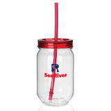Mason Jar Style Promotional Tumbler - 22 oz. - view 8