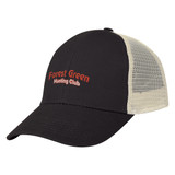 Brushed Cotton Promotional Cap w/ Mesh Back