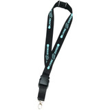 Breakaway Customized Lanyard w/ Metal Swivel Hook - 1"w