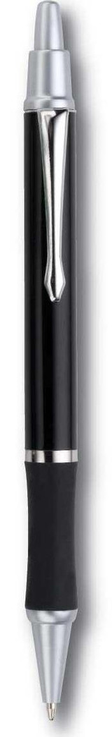 Glossy Custom Pen w/ Hour Glass Rubber Grip - view 2