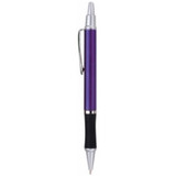 Glossy Custom Pen w/ Hour Glass Rubber Grip - view 7