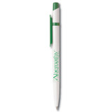 Retractable Promotional Pen w/ Colored Clip - view 2