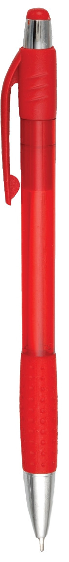 Translucent Custom Pens w/ Textured Rubber Grip - view 2
