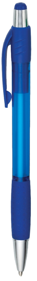 Translucent Custom Pens w/ Textured Rubber Grip - view 3