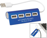 4-Port Aluminum Custom USB Hub - view 1