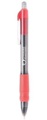 MaxGlide Click Corporate Custom Pens w/ Rubber Grip - view 3