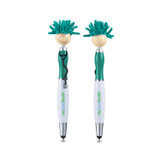 MopTopper Stethoscope Custom Stylus Pens w/ Screen Cleaner - view 3