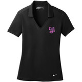 Nike® Dri-FIT Vertical Mesh Custom Polo Shirts - Women's - view 2