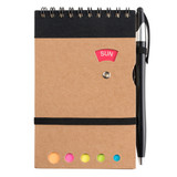 Promotional Jotters w/ Flags & Stylus Pen - 3.5