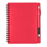 Metallic Textured Custom Notebook w/ Stylus Pen - 5