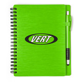 Metallic Textured Custom Notebook w/ Stylus Pen - 5
