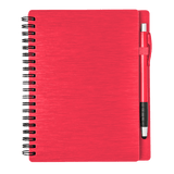 Metallic Textured Custom Notebook w/ Stylus Pen - 5