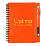 Metallic Textured Custom Notebook w/ Stylus Pen - 5
