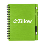 Metallic Textured Custom Notebook w/ Stylus Pen - 5