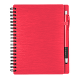 Metallic Textured Custom Notebook w/ Stylus Pen - 5