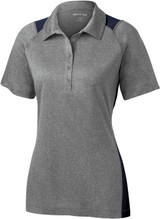 Sport-Tek® Heather Colorblock Contender Custom Polo Shirts - Women's - view 4