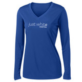 Sport-Tek® PosiCharge Long Sleeve Competitor V-Neck Logo Shirt - Women's
