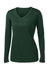 Sport-Tek® PosiCharge Long Sleeve Competitor V-Neck Logo Shirt - Women's - view 13