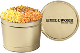 3-Way Gourmet Popcorn in Custom Tin - 2 Gallons