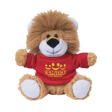 Plush Lion Mascot Stuffed Animal w/ Custom Shirt - 6