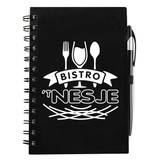 Spiral Custom Notebooks w/ Sticky Notes & Flags - 5"w x 7"h