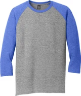District Made Perfect Tri 3/4 Sleeve Custom T-Shirts - Men's - view 10