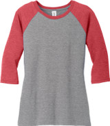District Made Perfect Tri 3/4 Sleeve Custom T-Shirts - Women's - view 7