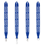 Sewn Polyester Custom Lanyards - .75
