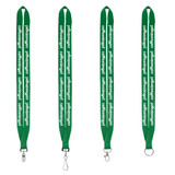 Sewn Polyester Custom Lanyards - .75