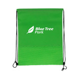 Textured Wave Custom Drawstring Bag - 13