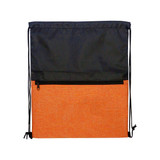 Two-Tone Heather Custom Drawstring Bag - 13.75