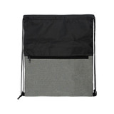 Two-Tone Heather Custom Drawstring Bag - 13.75