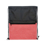 Two-Tone Heather Custom Drawstring Bag - 13.75