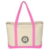 Large Heavy Cotton Canvas Custom Boat Tote Bag - 24