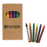 Kraft Box Custom Crayons - Six Pack
