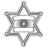 Sheriff Badge Lapel Sticker Custom Sticker Rolls - view 2