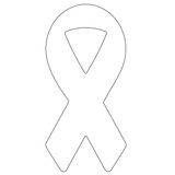 Awareness Ribbon Lapel Sticker Custom Sticker Rolls - view 2