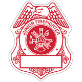 Firefighter Badge Lapel Sticker Custom Sticker Rolls - view 2