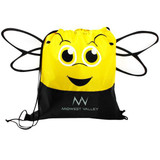 Paws & Claws Promotional Drawstring Backpack - Bee - view 2