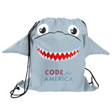 Paws & Claws Promotional Drawstring Backpack - Shark - view 2