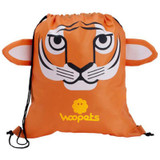 Paws & Claws Promotional Drawstring Backpack - Tiger - view 1
