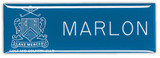 Chicago Satin Plastic Name Badge - 3" x 1"