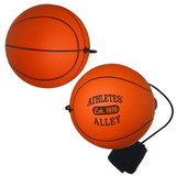 Bungee Yo-Yo Promotional Stress Balls - Basketball