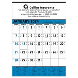 Contractor's Custom Calendar - 13 sheet - Blue/Black - view 2