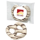 Belgian White Chocolate Covered Custom Pretzels - view 1